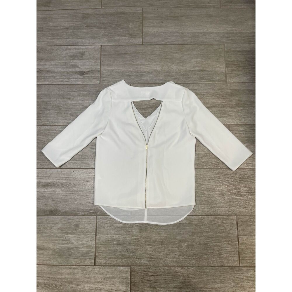 Cooper & Ella V Neck Open Back Top